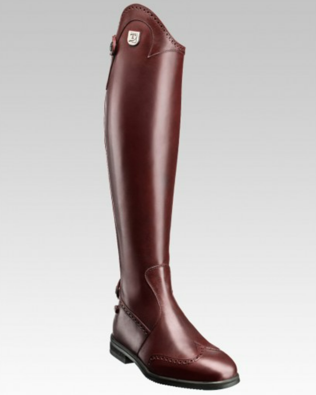 Tucci Time Marilyn Dress Boot with Punched details- Burgundy Wine | Malvern Saddlery