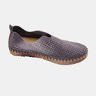Ilse Jacobsen Tulip Luxe Flats with Sparkle - Smoke Gray | Malvern Saddlery