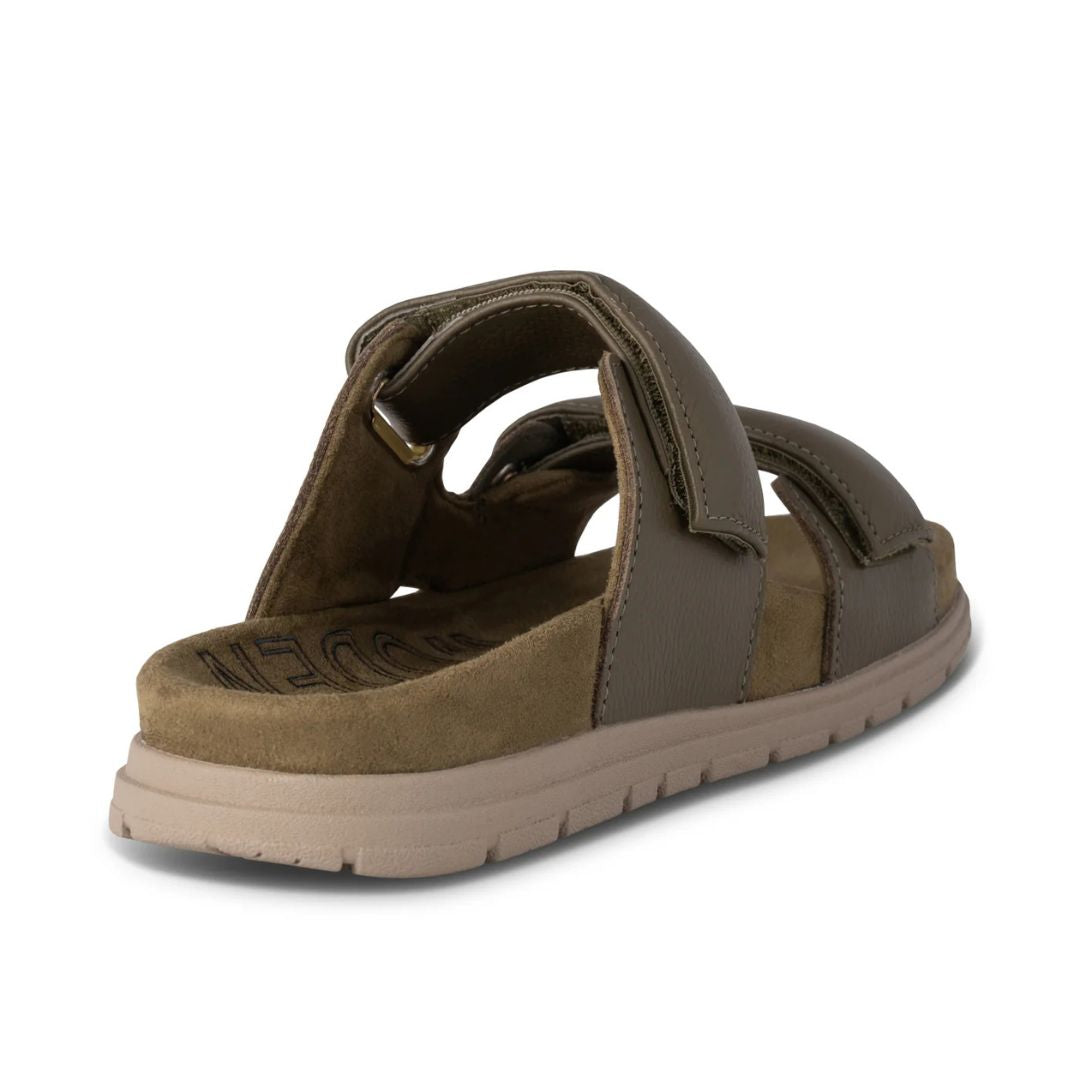 Woden Lisa Leather Sandal - Olive | Ladies Footwear | Malvern Saddlery