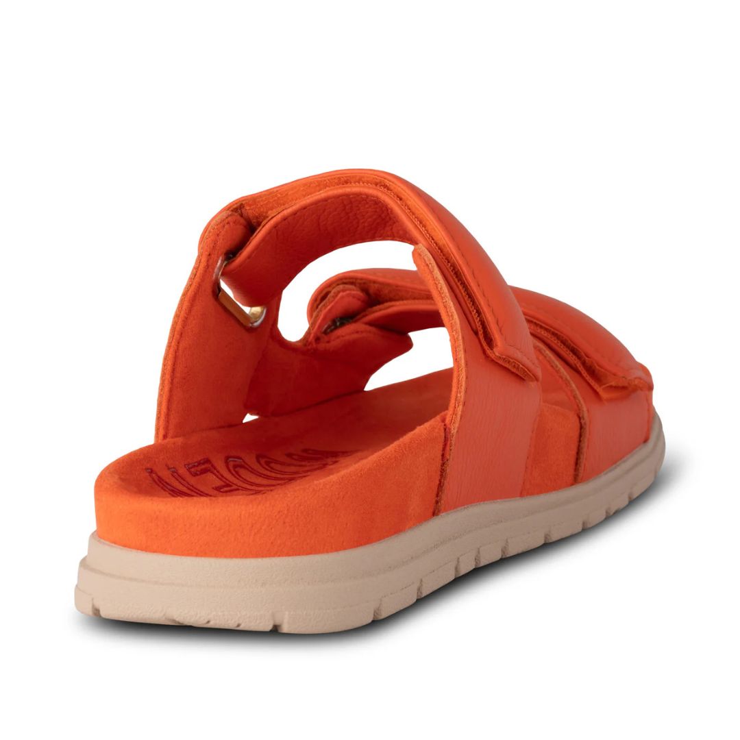 Woden Lisa Leather Sandal - Mandarin Orange | Ladies Footwear | Malvern Saddlery