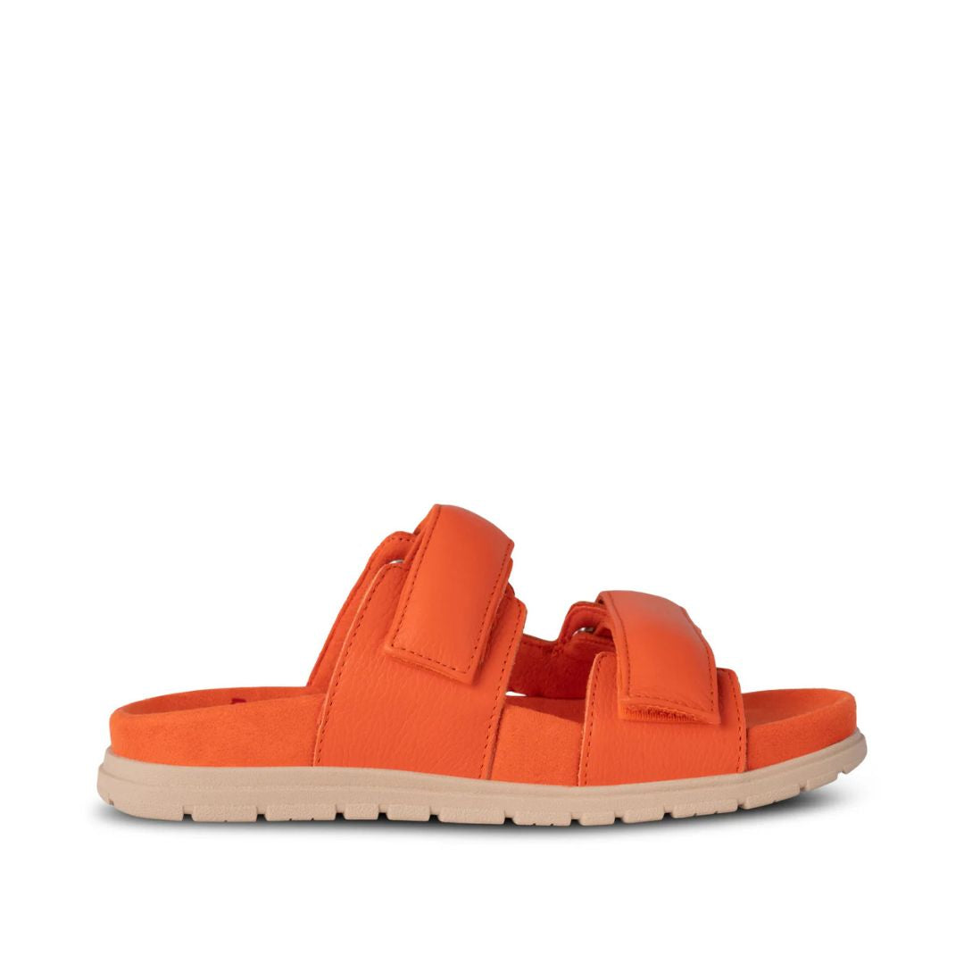 Woden Lisa Leather Sandal - Mandarin Orange | Ladies Footwear | Malvern Saddlery