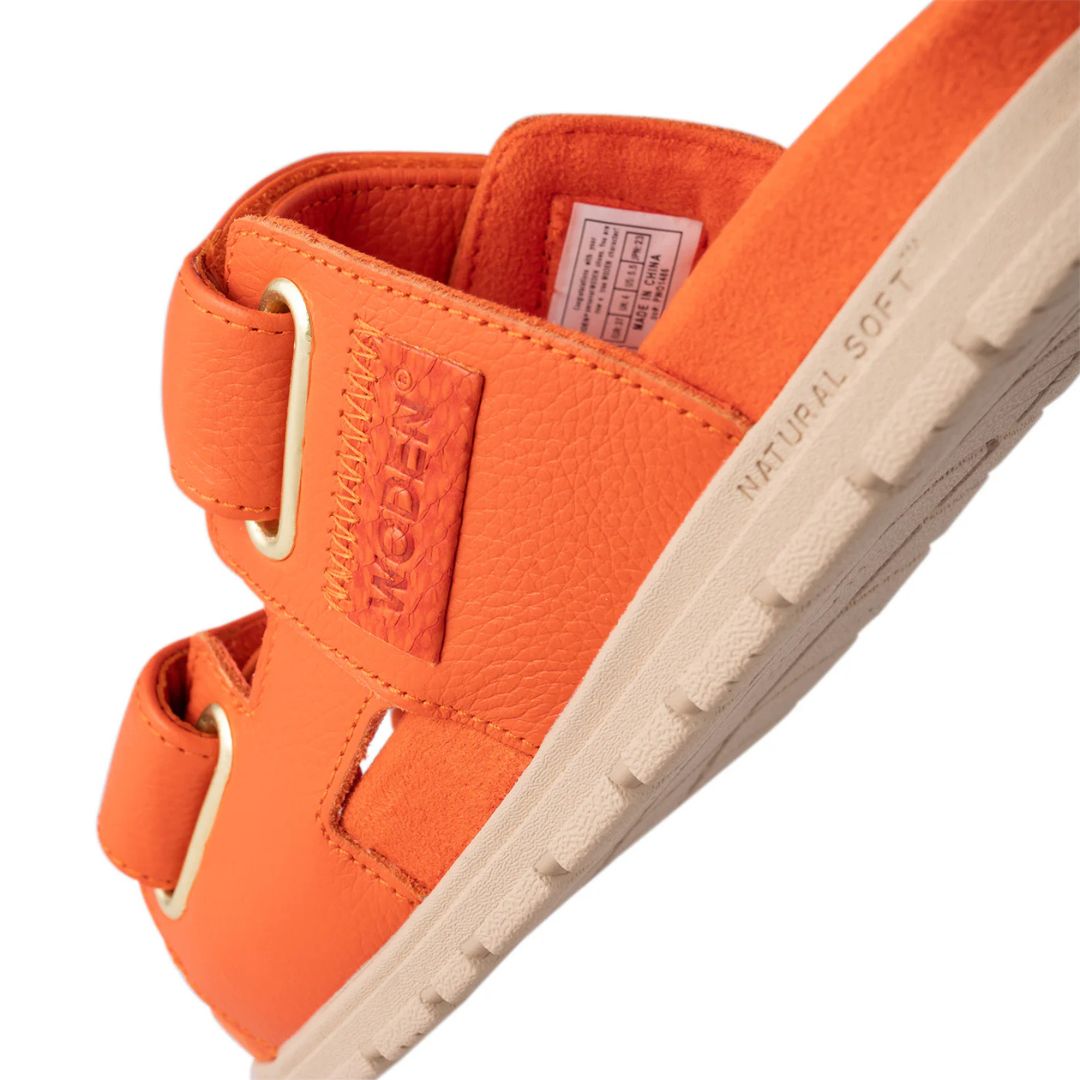 Woden Lisa Leather Sandal - Mandarin Orange | Ladies Footwear | Malvern Saddlery