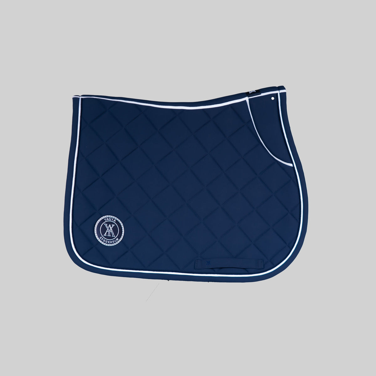 Yagya Performance Jump Saddle Pad - Navy, front | Malvern Saddlery