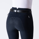 Shop EGO7 High Waisted Full Seat Breech - Navy, back seat detail | Malvern Saddlery