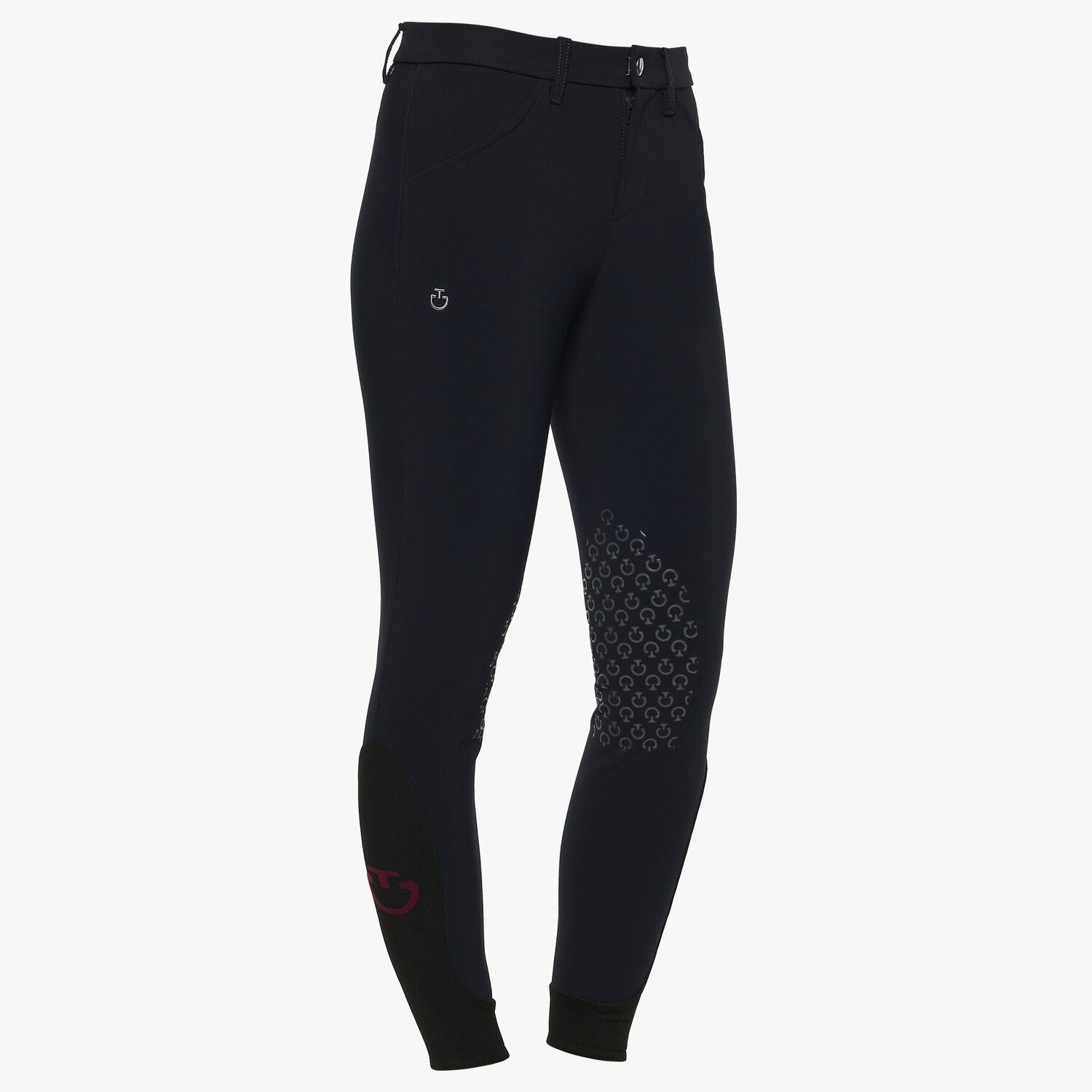 Cavalleria Toscana Kids CT Logo Grip Breeches - Navy | Malvern Saddlery