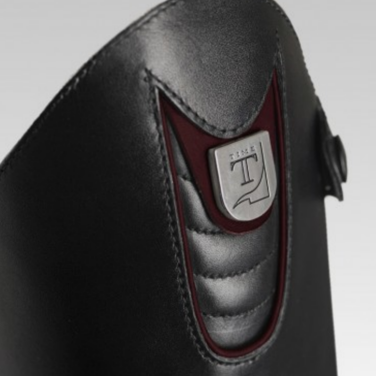 Tucci Time Harley Plus Equestrian Dress Boot - Wine piping top detail | Malvern Saddlery