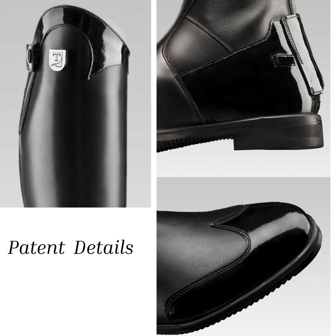 Tucci Time Marilyn Patent Details | Equestrian Boots | Malvern Saddlery