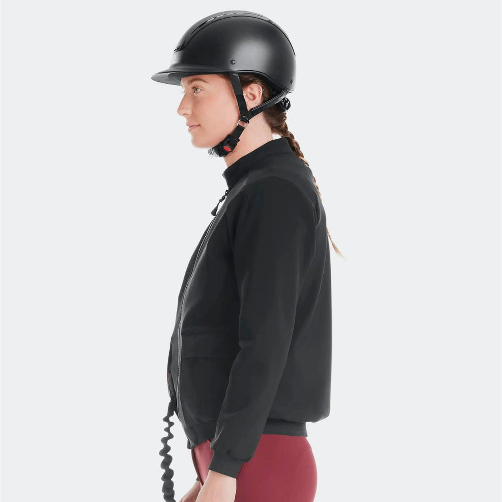 Horse Pilot Teddy Airbag Compatible Ladies Jacket - Black | Malvern Saddlery