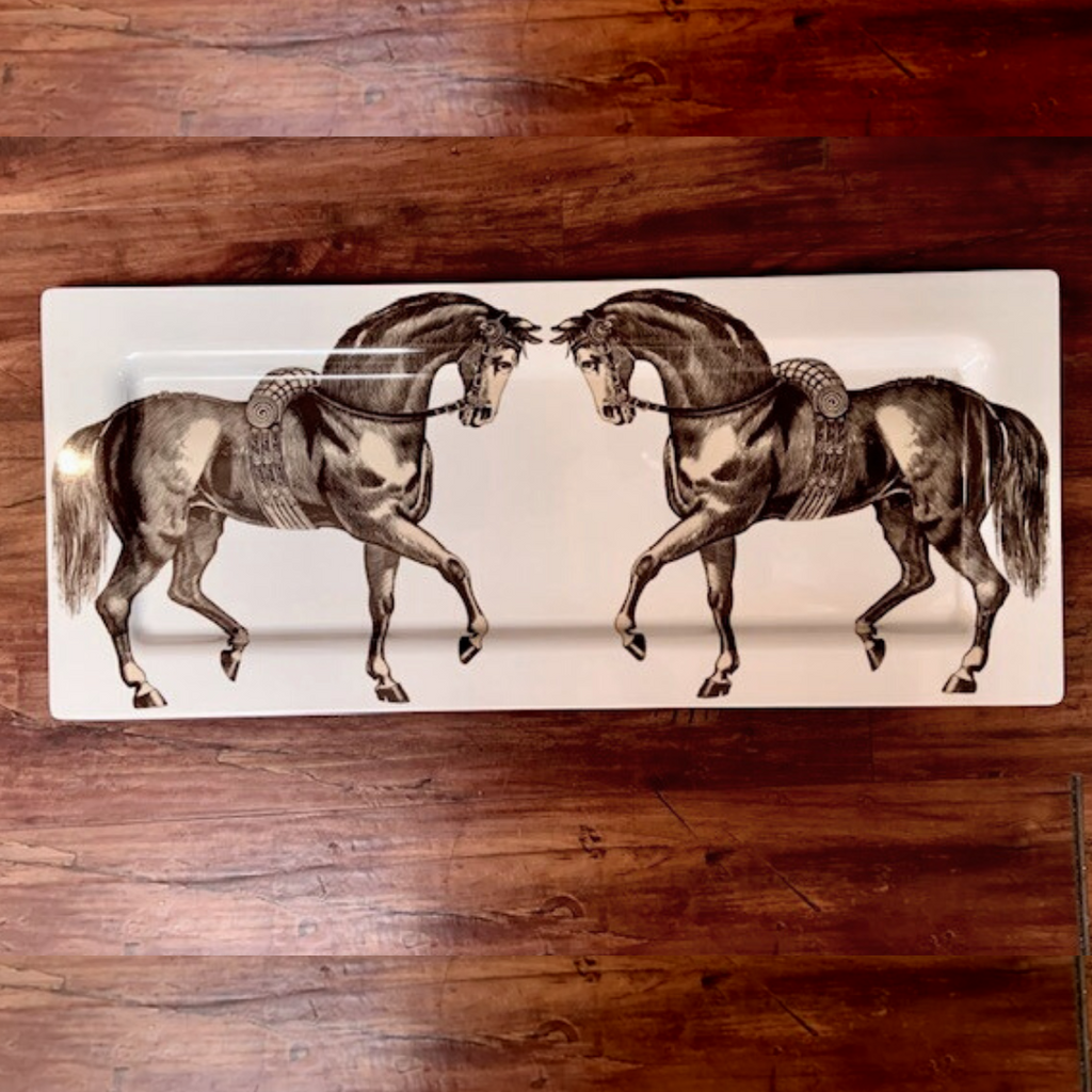 Large equestrian melamine Platter | Malvern Saddlery