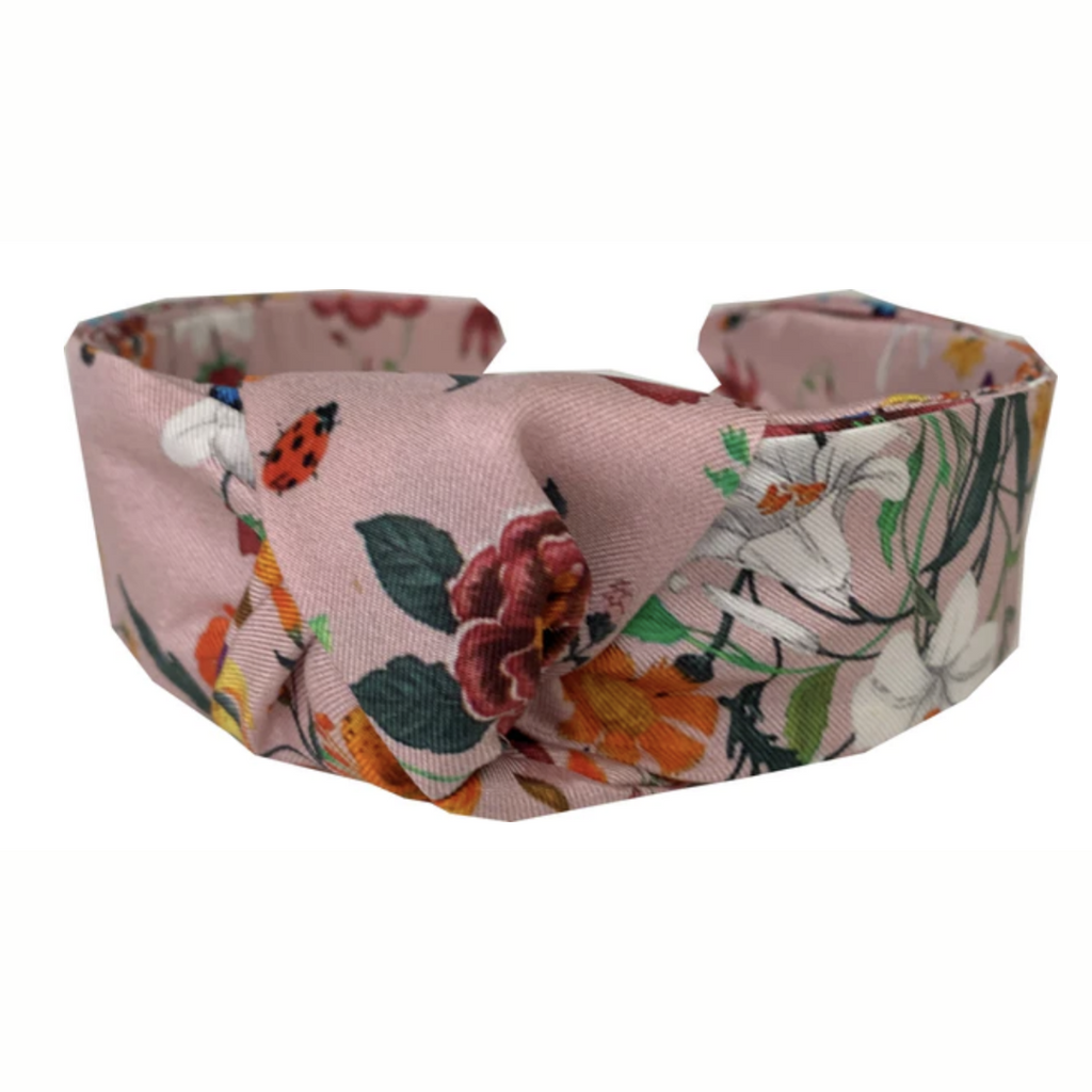 La Vie en Rose Italian Silk Headband | Malvern Saddlery
