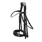 Schockeoehle Sports Milazzo Double Dressage Bridle - black patent leather, crystal browband | Malvern Saddlery