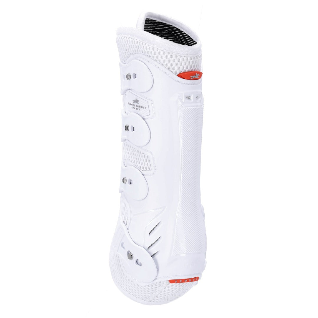 Schockemöhle Air Flow Dressage Tendon Boot -White, hind boot | Malvern Saddlery