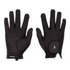 Roeckl Roeck-Grip Lite Equestrian Riding Gloves in Black - Front and Back View