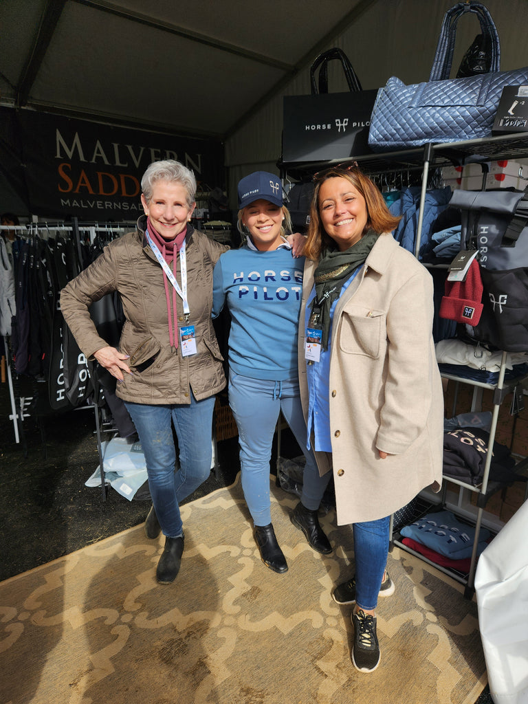 Owner Jill Apfelbaum, 3-star eventer Amanda Beale Clement & Horse Pilot's Marie Lesterps at Maryland 5 Star 2022