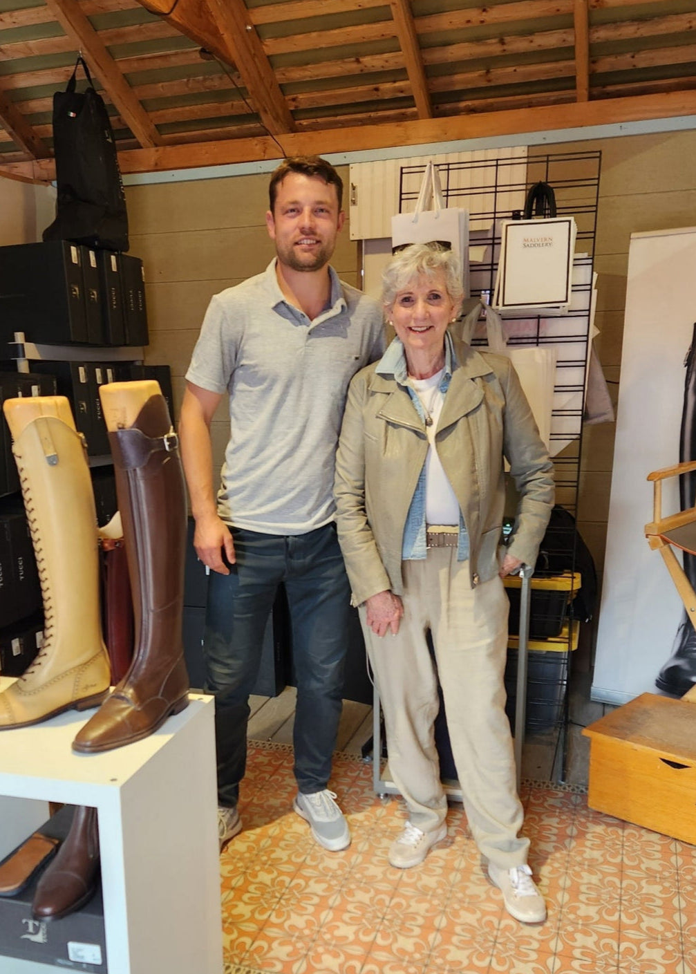 Maks & Jill at Tucci Boots Pop Up |  Devon Horse Show 2025 | Malvern Saddlery