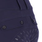 Schockemöhle Ladies SPCarola FS Breeches - Dark Navy; back pocket detail | Malvern Saddlery