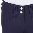 Schockemöhle Ladies SPCarola FS Breeches - Dark Navy; waist detail | Malvern Saddlery