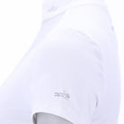 Schockemöhle Anita Short Sleeve Equestrian Show Shirt - White; close up rhinestone motif on left sleeve | Malvern Saddlery