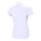 Schockemöhle Anita Short Sleeve Equestrian Show Shirt - White; back view | Malvern Saddlery