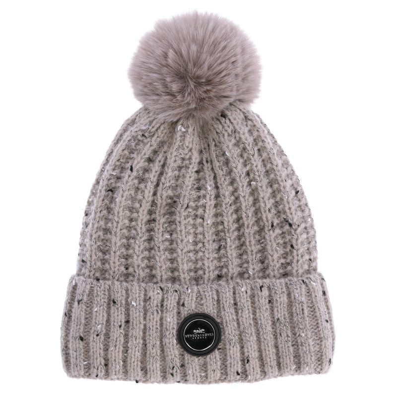 Schockemöhle Melange Beanie Knit Hat - Oatmeal | Malvern Saddlery