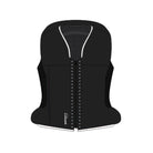 Safefit Customized Airbag vest - Black; Off White Collar & Arm Piping; Zipper Line Swarovski Crystals; computer generated image | Malvern Saddlery