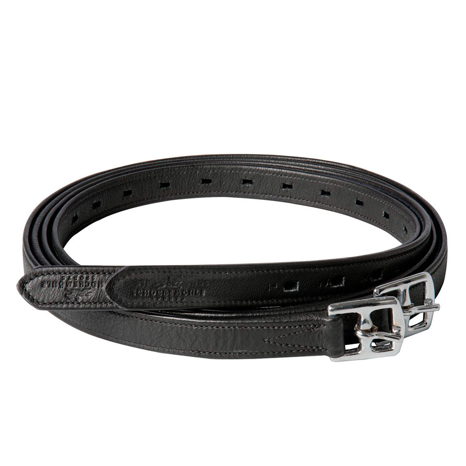 Schockemöhle Colorado Stirrup Leathers - Black | Malvern Saddlery