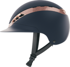 Abus Pikeur AirLuxe Supreme Helmet - Navy/Rose Gold, SV | Malvern Saddlery