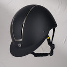 Tipperary Equestrian Windsor MIPS® Wide Brim Helmet; Black Matte with Smoked Chrome | Malvern Saddlery