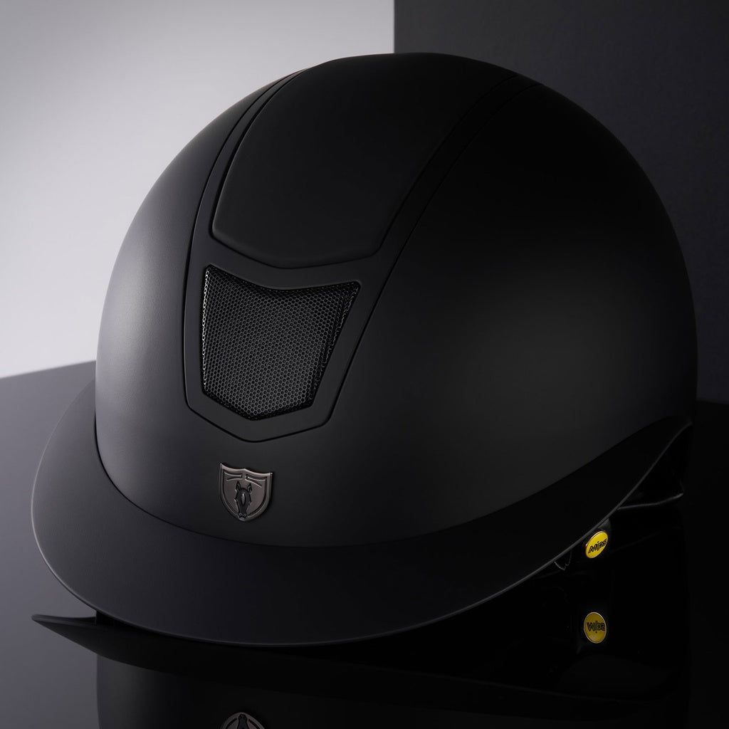 Tipperary Devon MIPS® Wide Brim Helmet - Black Matte | Malvern Saddlery