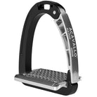 Acavallo AluPlus Jr Stirrup - Black/Silver | Malvern Saddlery