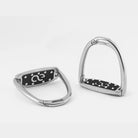 American Equus  Hunter Escape Safety Stirrups - Chrome silver, pair shown | Malvern Saddlery