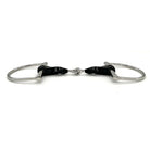 AJR Sport Rubber Twist D Horse Bit on white backgrouond | Malvern Saddlery