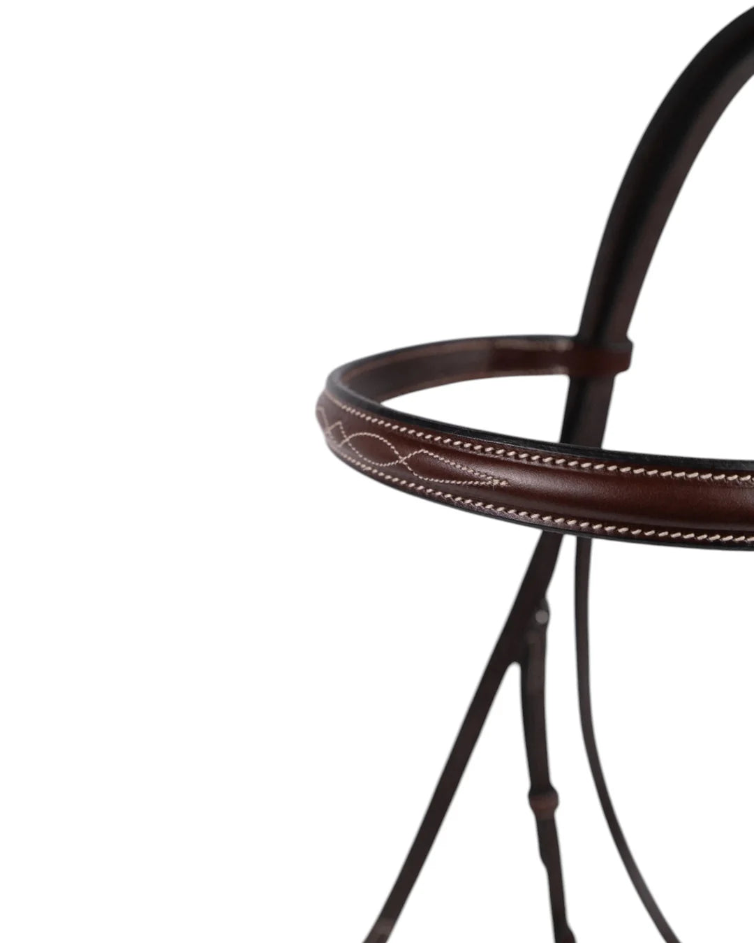 AJR Sport Wide Nose Hunter Bridle - Brown - nose band detail | Malvern Saddlery