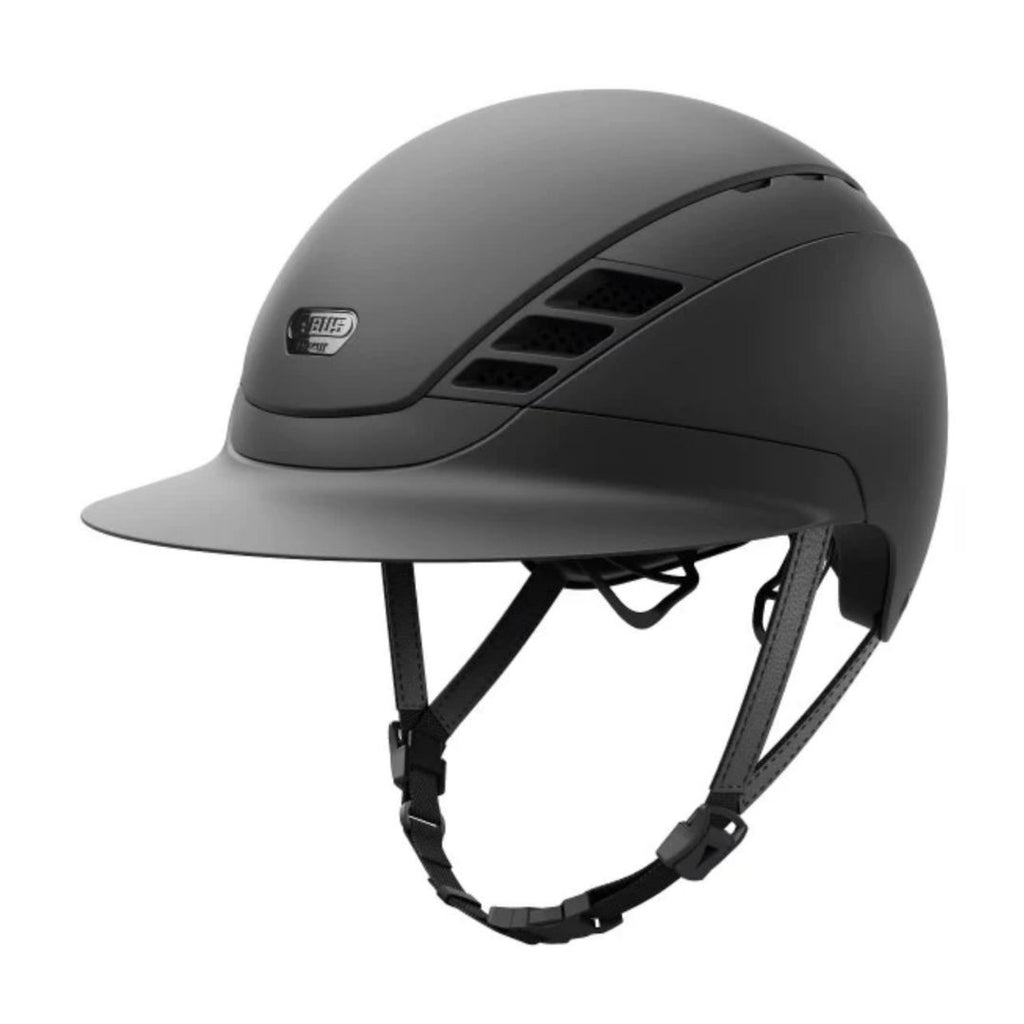 ABUS Pikeur Airluxe Hunter LV Matte Helmet - Black | Malvern Saddlery