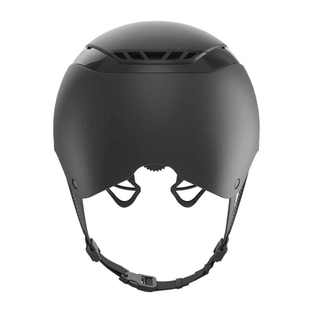 ABUS Pikeur Airluxe Pure SV Matte Helmet - Black, back view | Malvern Saddlery