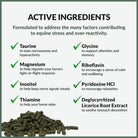 Perfect Prep EQ Training Day+ Daily Calming Pellets - active ingredients | Malvern Saddlery