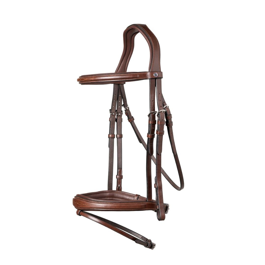 Trust Equestrian Amsterdam Bridle - Brown, Silver | Malvern Saddlery