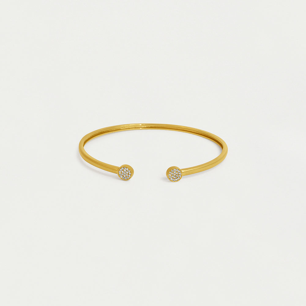 Dean Davidson Mirabeau Pavé Open Bangle Bracelet - Gold | Jewelry Collection at Malvern Saddlery