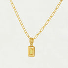 Dean Davidson Baguette Birthstone Pendant Necklace - November, Golden Yellow | Malvern Saddlery