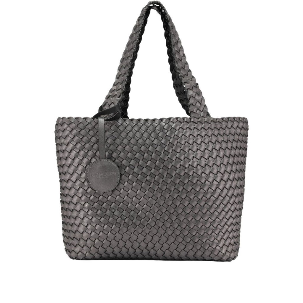 Ilse Jacobsen Reversible Tote Bag - Black/Gunmetal | Malvern Saddlery
