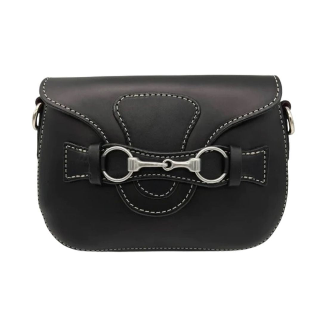 Rebecca Ray Blair Mini Crossbody Bag - Black - shown as clutch | Malvern Saddlery