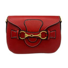 Rebecca Ray Blair Mini Crossbody Bag - Cardinal Red - shown as clutch | Malvern Saddlery