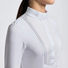 Cavalleria Toscana Girl's Competition Riding Shirt - White | Malvern Saddlery