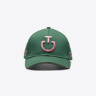 Cavalleria Toscana Cotton Baseball Cap - Green/Pink | Malvern Saddlery