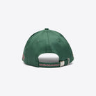 Cavalleria Toscana Cotton Baseball Cap - Green/Pink, back view | Malvern Saddlery