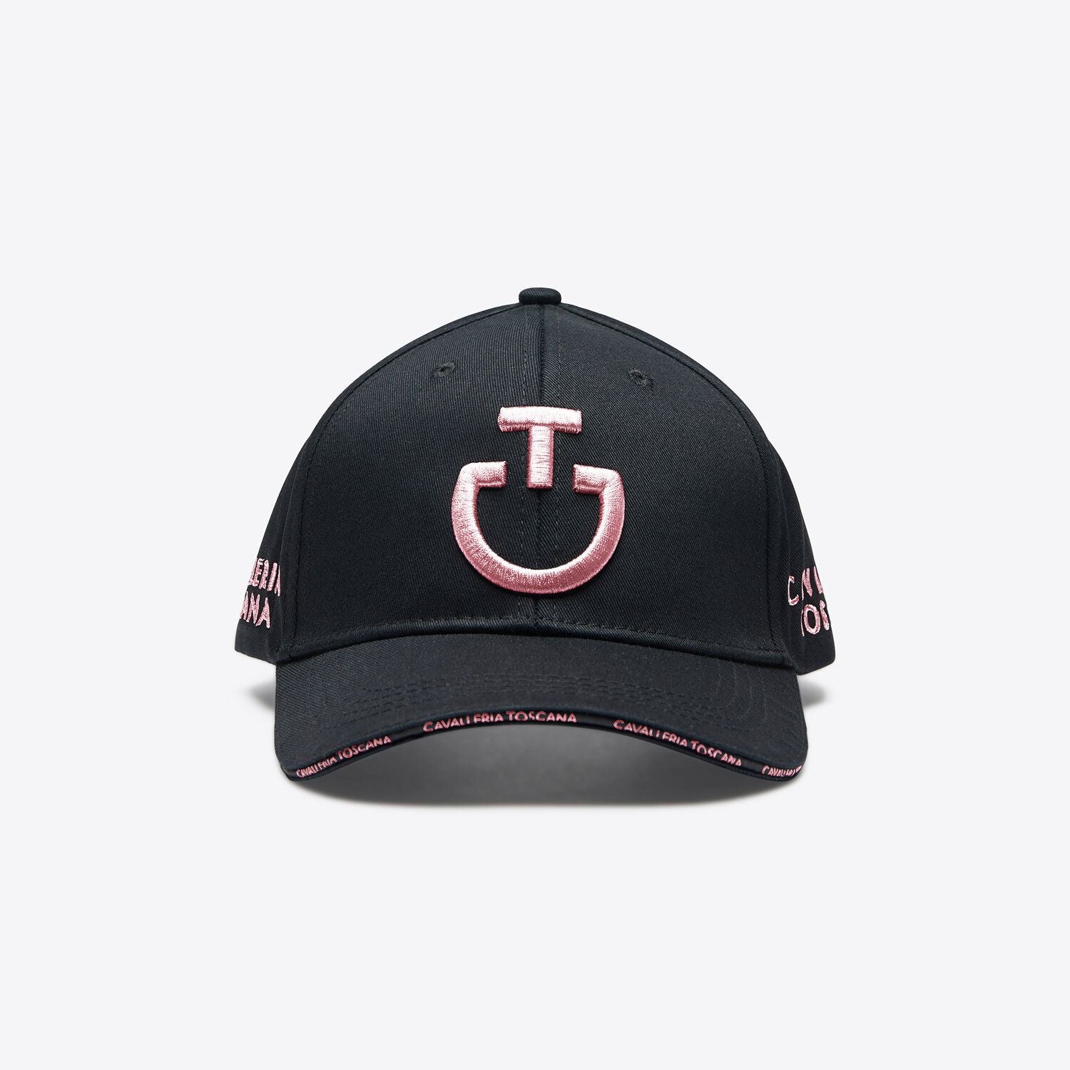 Cavalleria Toscana Cotton Baseball Cap - Black/Pink | Malvern Saddlery