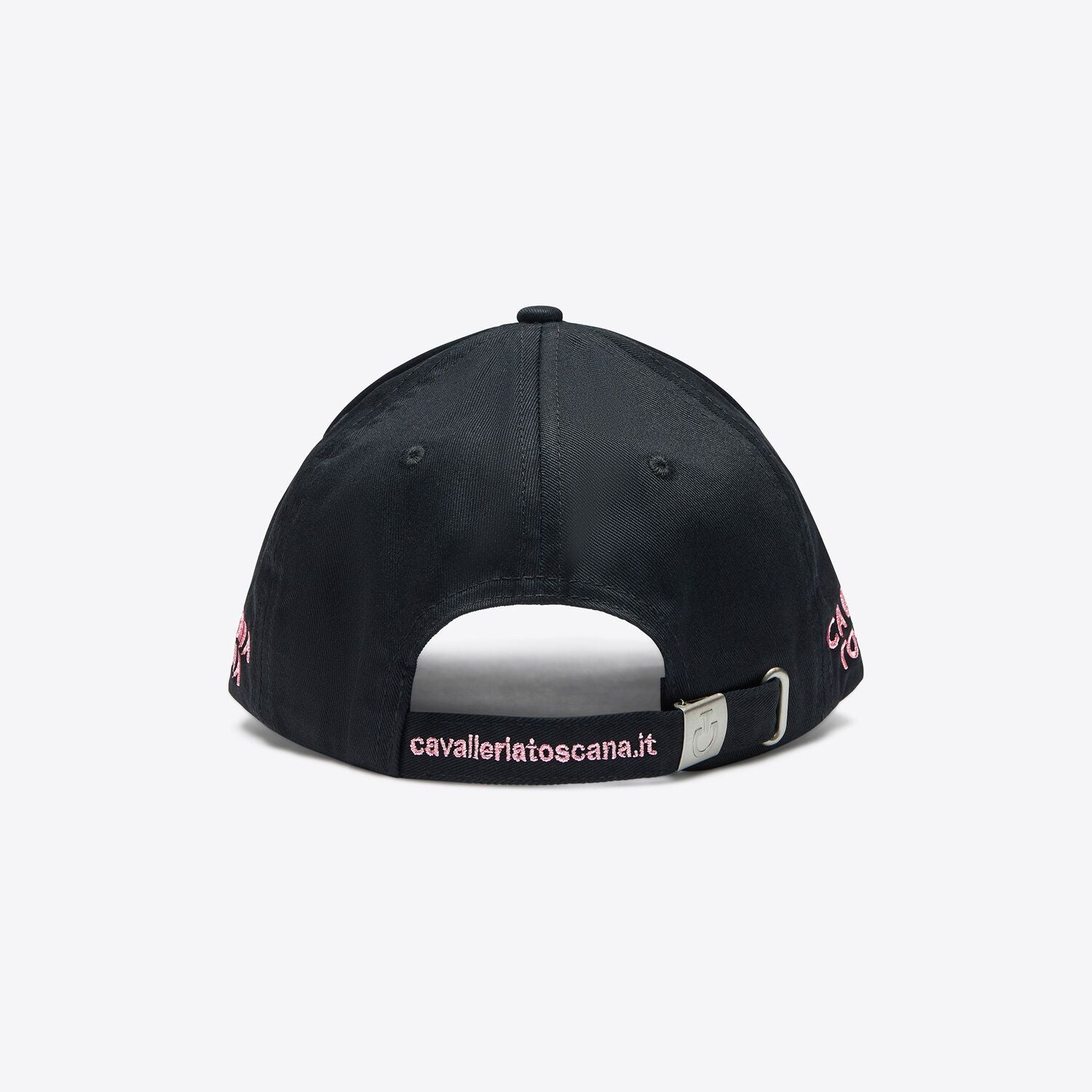 Cavalleria Toscana Cotton Baseball Cap - Black/Pink | Malvern Saddlery