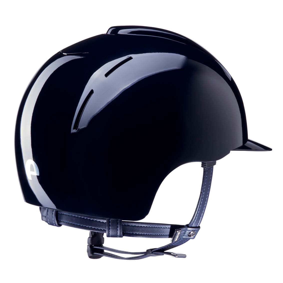 KEP Italia Smart Helmet - Polish - Blue, back view | Malvern Saddlery