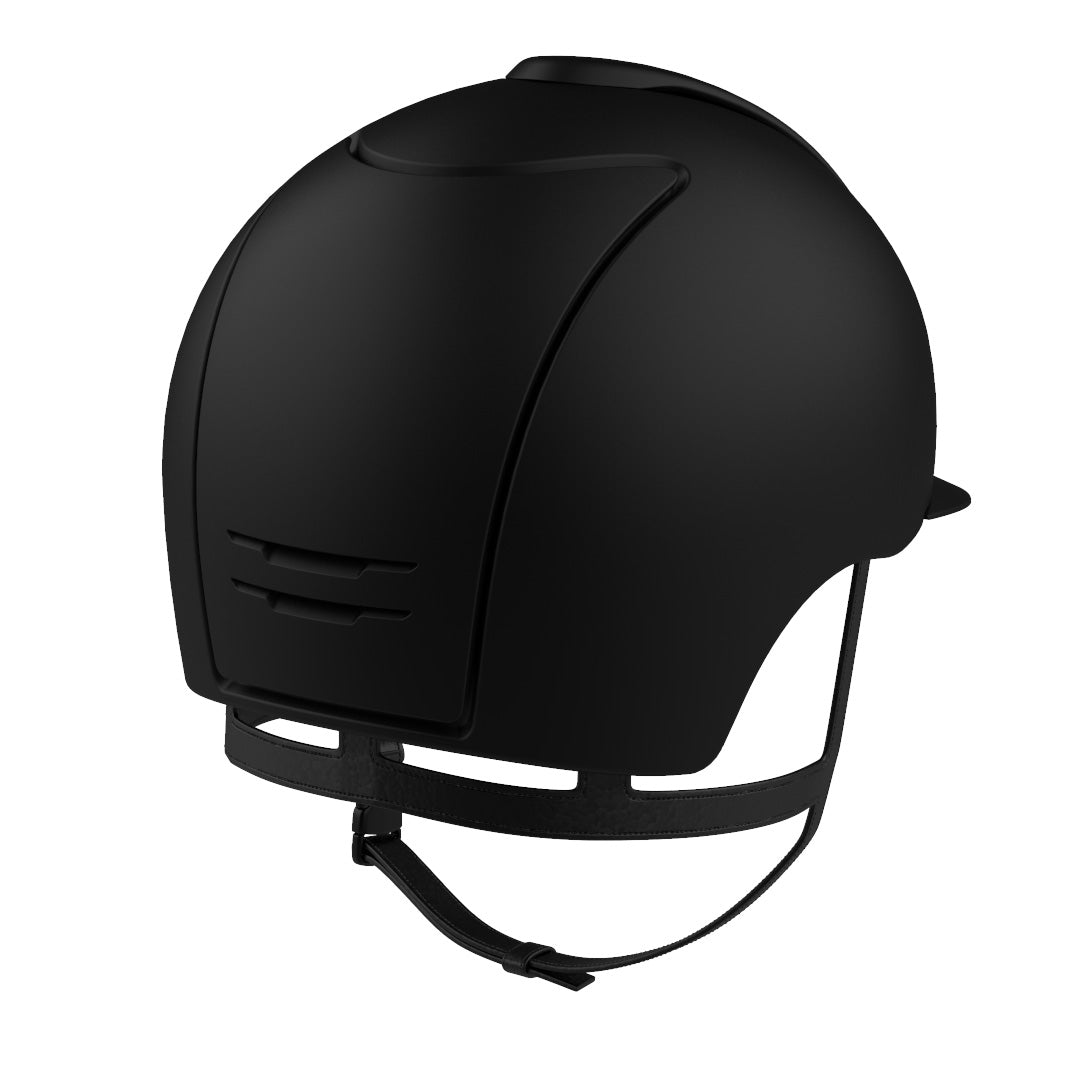 KEP Italia Cromo 2.0 Helmet - Matte  - Black, back view| Malvern Saddlery