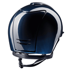 Kep Italia Cromo 2.0 Shine Equestrian Helmet - Navy, Standard Brim, back view | Malvern Saddlery